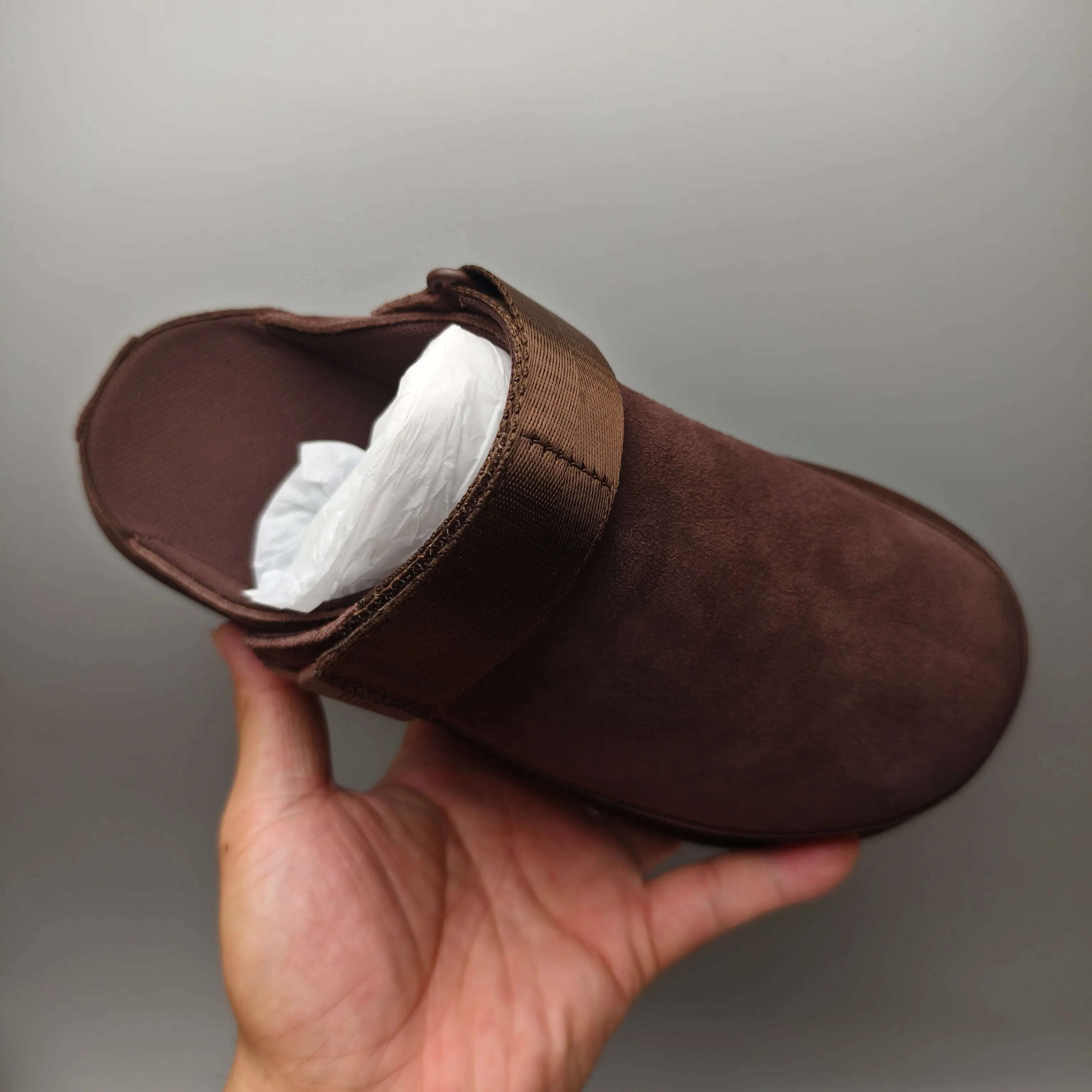 💰440 UGG sheepskin all-in-one snow boots 8252 new fall slip-on sandals Color: Maroon Black Green Sand Chocolate Size: 35-41